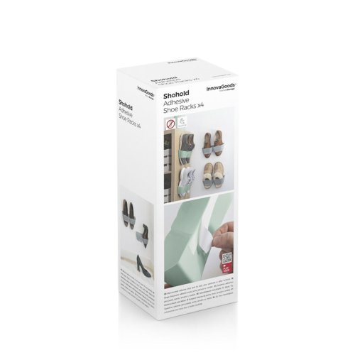 Sjlvhftande skohllare Shohold InnovaGoods Frpackning med 4 m