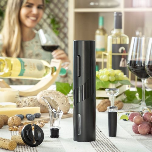 Elektrisk Korkskruv fr Vin med Tillbehr Corking InnovaGoods
