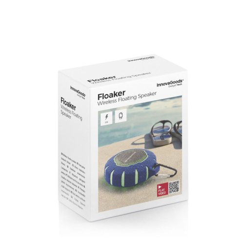 Flytande trdls hgtalare med LED Floaker InnovaGoods