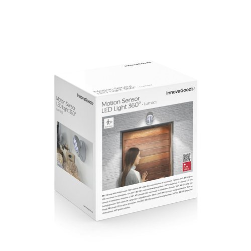 LED lampa med rrelsesensor Lumact 360 InnovaGoods
