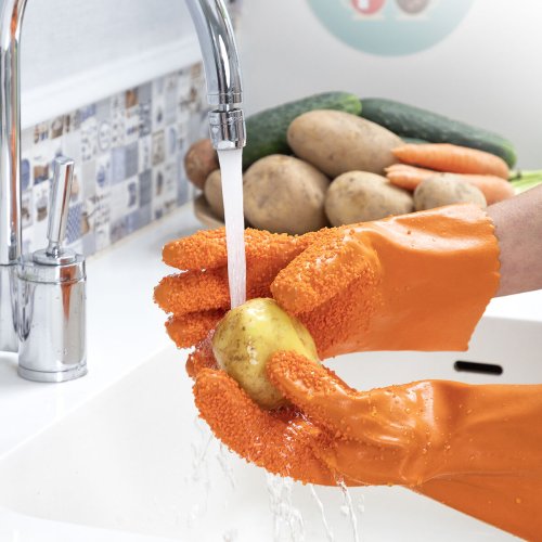 Handskar f�r Reng�ring av Frukt och Gr�nsaker Glinis InnovaGoods