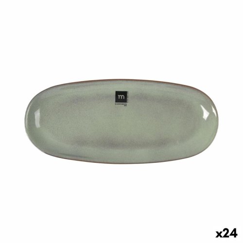Servingsfat La Mediterrnea Macarella green Avlng 29 x 13,5 x 2