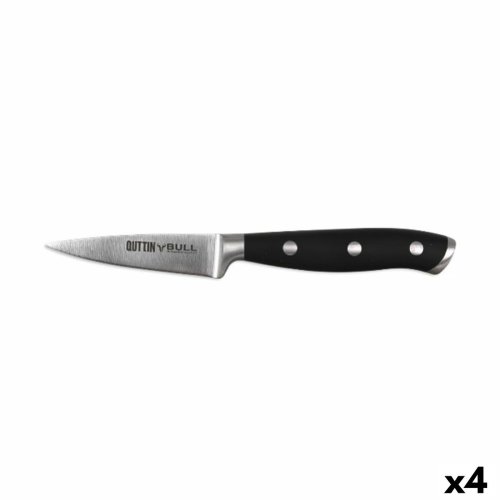 Skalkniv Quttin Bull Svart Silvrig Rostfritt stl 9 cm (4 antal)