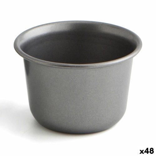Bakform Quid Sweet Grey Svart Metall (48 antal)