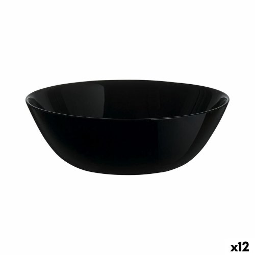 Snacksskl Luminarc Zelie Negro Svart Glas (12 antal)
