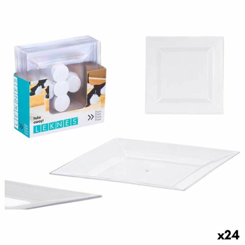 Tallriksset Leknes CK80668-2-T Transparent polystyren Plast 20,3