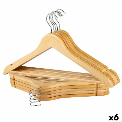 Kldhngarset Max Home Naturell Tr Stl 44,5 x 23 x 1 cm 10 Del