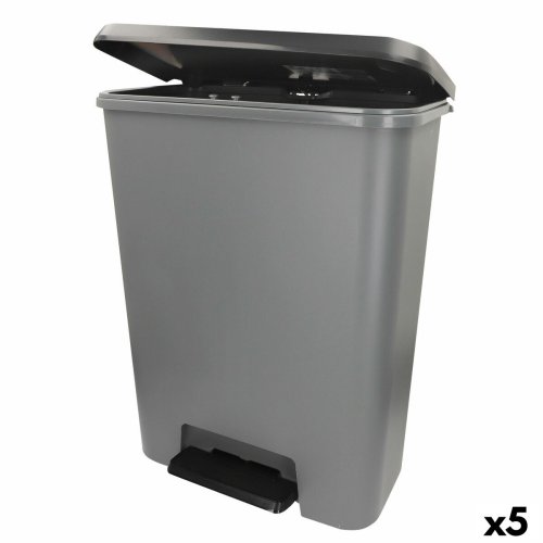 Soptunna Curver Mrkgr Plast 50 L (5 antal)
