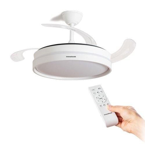 Takfl�kt med LED-ljus och 4 Inf�llbara Blad Keteez InnovaGoods V