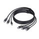 Kabeladapter Startech DDU1226-KVM-CABLE Svart 1,8 m