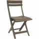 Kerti szk 42 x 50 x 80 cm Beige-brun (taupe) Harts