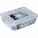 Behllare fr matkonservering Pyrex Vit Svart Transparent Clear