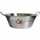 Behllare Baumalu 340678 Rostfritt stl Silvrig 9 L  38 cm
