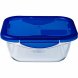 Behllare fr matkonservering Pyrex Bl Transparent 800 ml (2 an