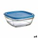 Fyrkantig matlda med lock Duralex FreshBox Bl 3 L 23 x 23 x 9