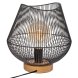 Bordslampa Atmosphera Jena Svart Metall 40 W ( 28 x 26 cm)