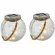Solcellslampa Lumisky Crack Ball Cord Transparent (2 antal)