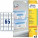 Etiketter till Skrivare Avery L7971 Vit 25 Blad 38,1 x 21,1 mm (