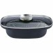 Stekpanna med Korg GSW 414593 Svart Glas Rostfritt stl Emaljera