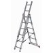 Hoppvikbar trappstege, 6 steg Krause 30368 Silvrig Stl
