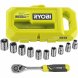 Set med nycklar med dubbla ppningar Ryobi RHRS10PC