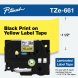 Original Blckpatron Brother TZe-661 Svart/Gul