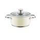Kastrull med lock Haeger PA-20H.007A Beige  20 cm