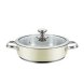 Kastrull med lock Haeger PA-24L.009A Beige  24 cm