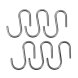 Upphngningskrok Metaltex Lonardo Kromad Metall 6,5 cm 6 Delar