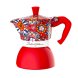 Italiensk Kaffepanna Bialetti D&G RED 4T Rd Rostfritt stl 4 Cs