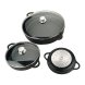 Kastrull med lock Valira 4135/25 Svart  24 cm
