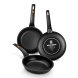 Non-stick-panna BRA Sartn Efficient  22 cm Svart Aluminium