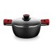Kastrull med glaslock BRA A410320 3 L 1,6 L