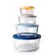 Lunchldor, set 4 Ibili 689200 Transparent Plast