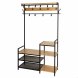 Kldhngare med hylla Max Home Stl Melamin spnskiva Minimalist