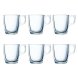 Set med kaffekoppar Luminarc Nuevo Transparent Glas 90 ml 6 Dela