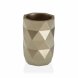 Tandborsthllare Versa  DIAMOND Vit Harts (7,4 x 10,6 x 7,4 cm)