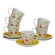 Teskszlet Versa Flandes Porslin 9 x 14 x 14 cm 10,5 x 8 x 6 cm