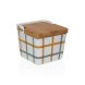 Saltkar med lock Versa Peter Keramik 8,8 x 8,5 x 8,8 cm