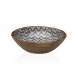 Salladsskl Versa Chevron Bambu Porslin Mangotr 24 x 7 x 24 cm