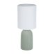 Bordslampa Versa Grn Bomull Keramik 40 W 15 x 36 cm