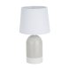 Bordslampa Versa Duo Beige linne Keramik 40 W 18 x 32,5 cm