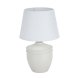Bordslampa Versa Aurelia Vit Bomull Keramik 40 W 20 x 31,5 cm