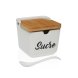 Sockerstrare Versa SUCRE Vit Keramik 8,8 x 8,5 x 8,8 cm