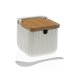 Sockerstrare Versa Vit Keramik Bambu Dolomite 8,3 x 8,3 x 8,3 c