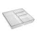 Besticks-sortering Versa Transparent Plast 30,6 X 5,6 X 30,6 CM