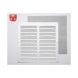 Galler Fepre Myggnt Lackad Aluminium Vit (30 x 30 cm)