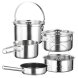Kastrullset Inoxibar KAMPING 61117 Stl 7 Delar