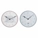 Vggklocka DKD Home Decor Bl Multicolour Rosa Tr Metall Plast