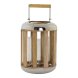 Lykta DKD Home Decor Metall Tr Silver (22 x 22 x 32 cm)